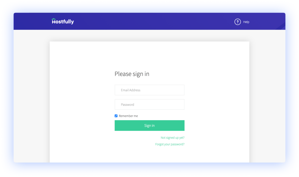 Log in to your Hostfully account