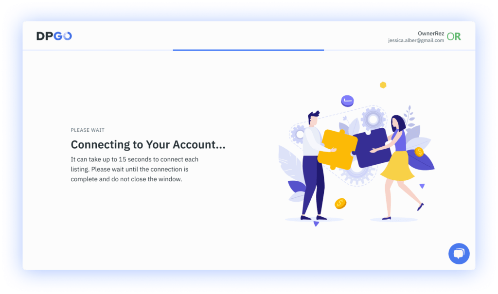 Connecting account