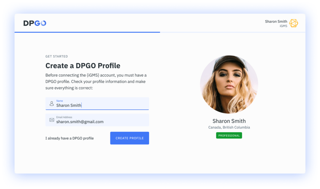 Create Profile