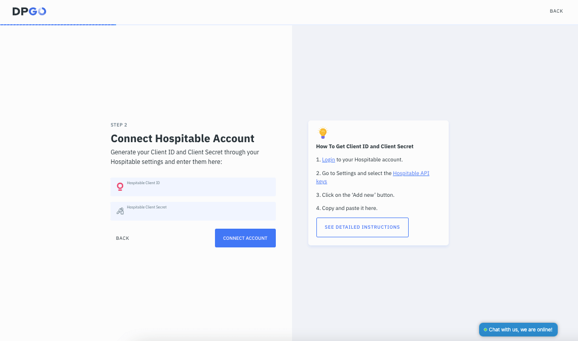 Connect your DPGO x Hospitable Accounts 2