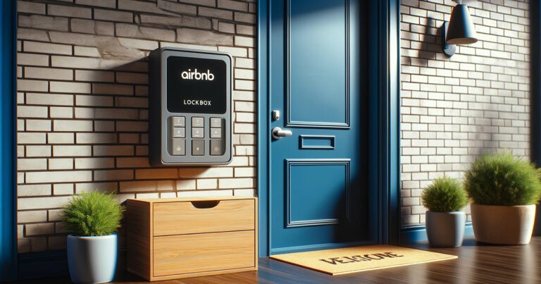 An example of an Airbnb lockbox for a self check-in